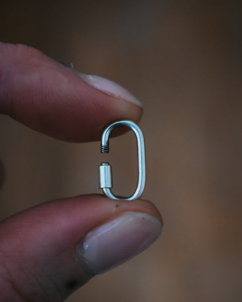 Sterling Silver Threaded Charm Connector - Pre-Order