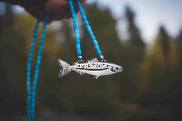 Brookie Necklace - Turquoise & Sapphire