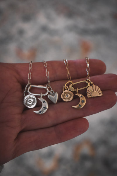 Sterling Silver Threaded Charm Connector - Pre-Order