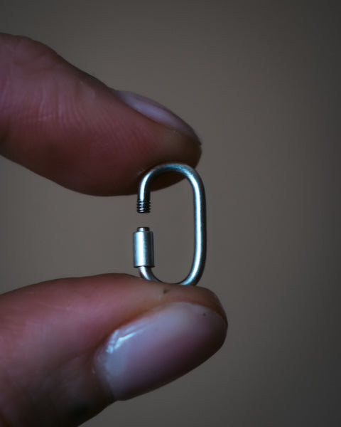 Sterling Silver Threaded Charm Connector - Pre-Order