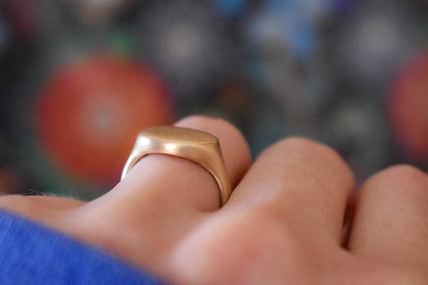 Antique Oval Signet - Made to Order
