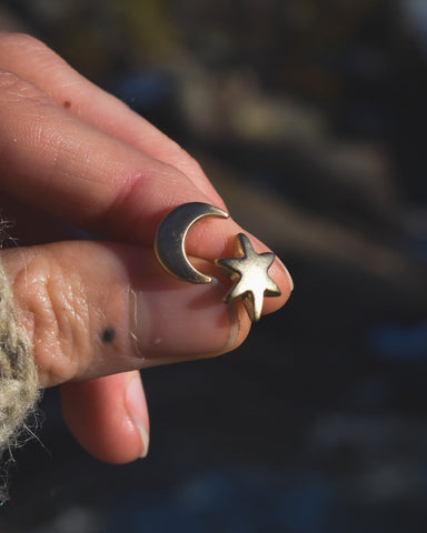 Cosmic Folk Post Earrings