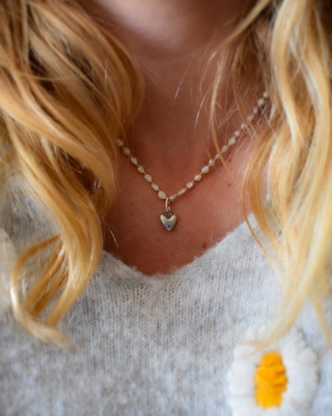 Gemstone Tender Heart Charms