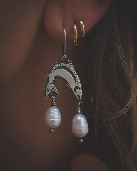 Brookie Danglers - Freshwater Pearls