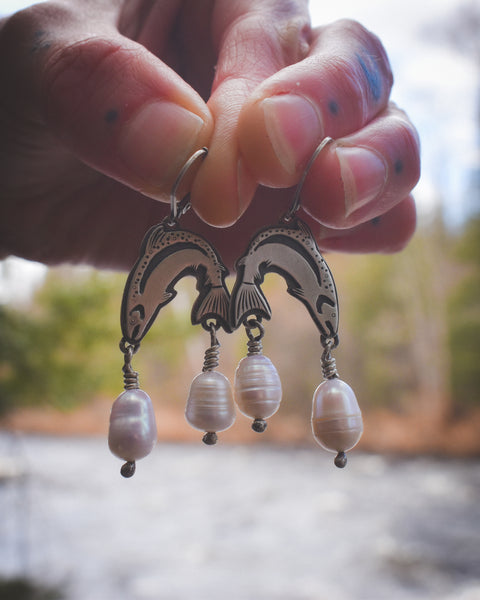 Brookie Danglers - Freshwater Pearls