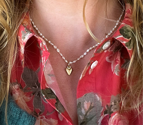 Fine Heart Charms - Solid Gold