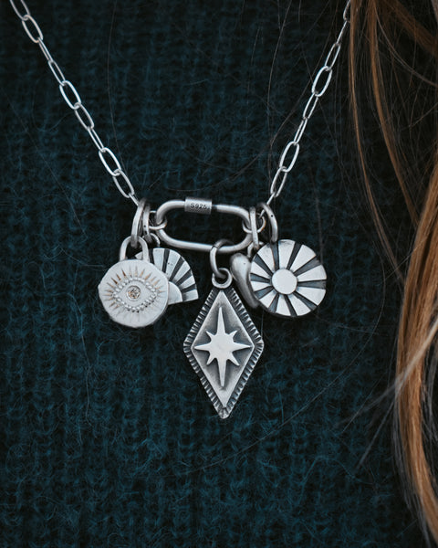 Sterling Silver Threaded Charm Connector - Pre-Order