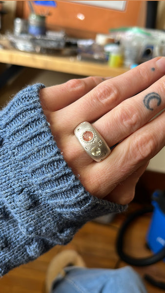 Heavenly Bodies Orb - Oregon Sunstones & Canadian Diamonds