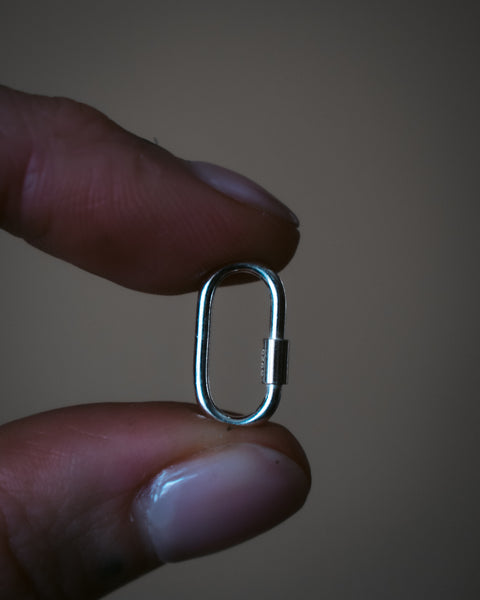 Sterling Silver Threaded Charm Connector - Pre-Order