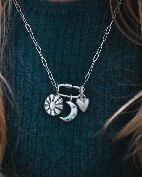 Sterling Silver Threaded Charm Connector - Pre-Order