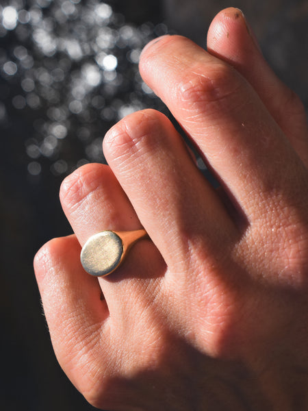 Antique Oval Signet - Made to Order