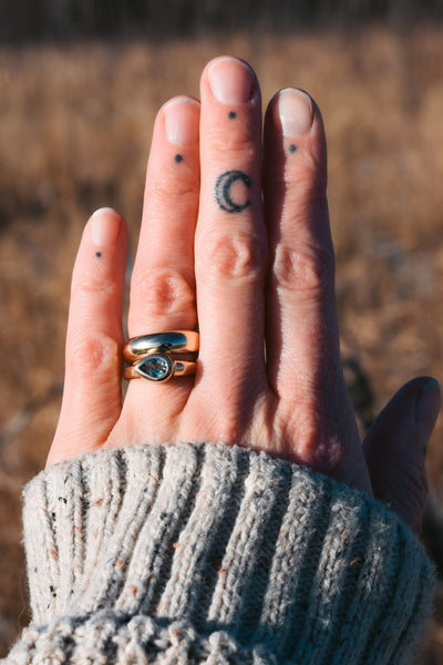 Freyja Solitaire - Pear Sapphire