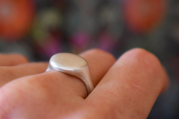 Antique Oval Signet - Made to Order