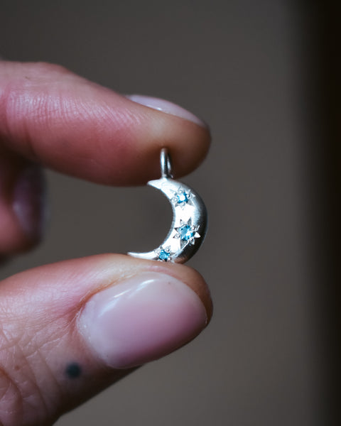 Starry Moon Charm - Pre-Order - Customizable