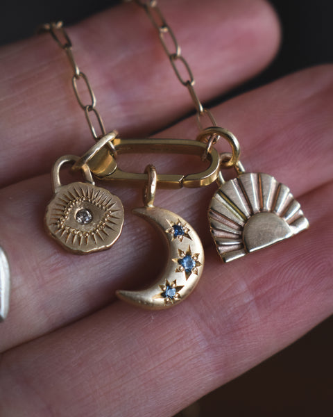 14k Gold Hinged Charm Connector - Pre-Order