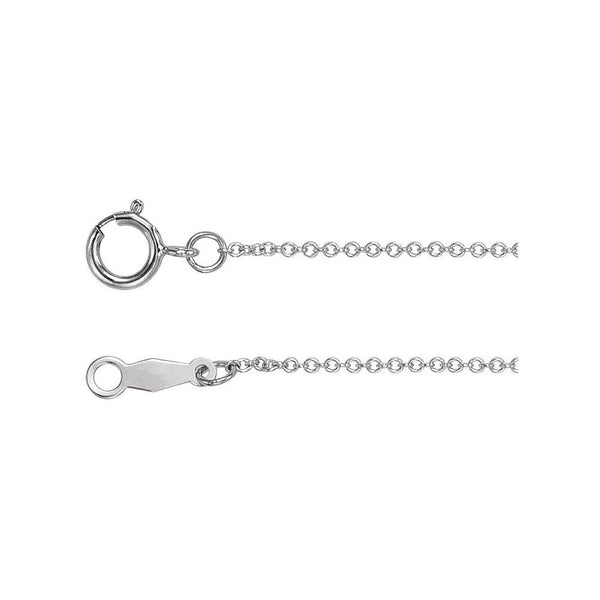Classic Cable Chain - Silver or Gold (10k / 14k / 18k)