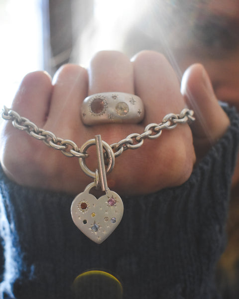 Cosmic Heart Bracelet - Heirloom Revamp