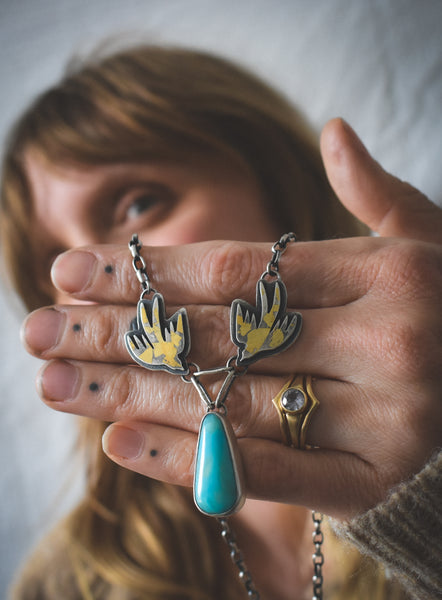 Free Bird Necklace - Royston Turquoise