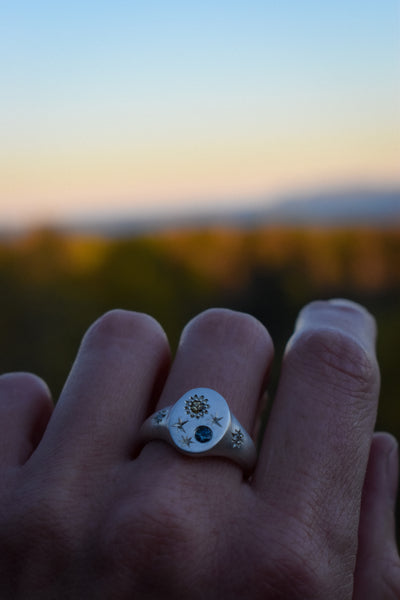 Heavenly Bodies Signet - Sapphires