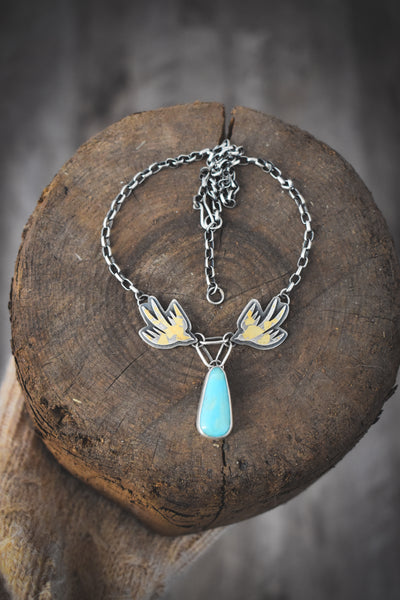 Free Bird Necklace - Royston Turquoise