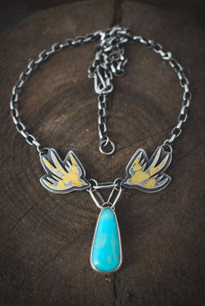 Free Bird Necklace - Royston Turquoise