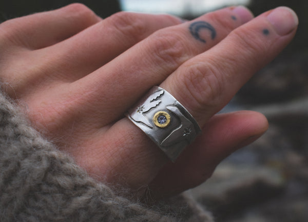 Migration Ring 2.0 - Sapphire & Diamonds