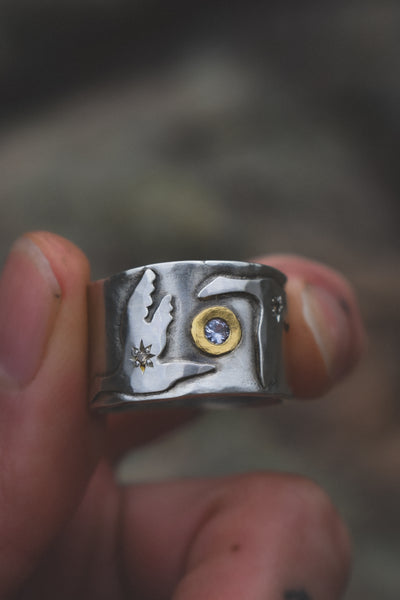Migration Ring 2.0 - Sapphire & Diamonds