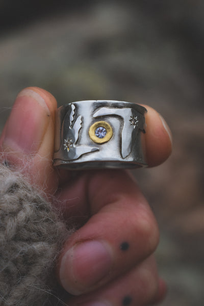 Migration Ring 2.0 - Sapphire & Diamonds