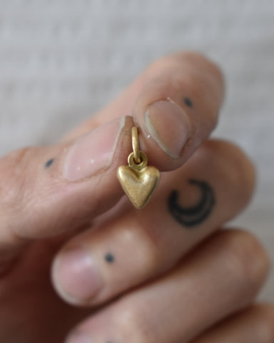 Fine Heart Charms - Solid Gold