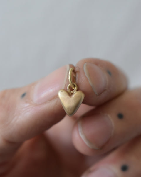 Fine Heart Charms - Solid Gold