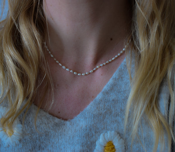 Hand-knotted Natural Pearl Strand