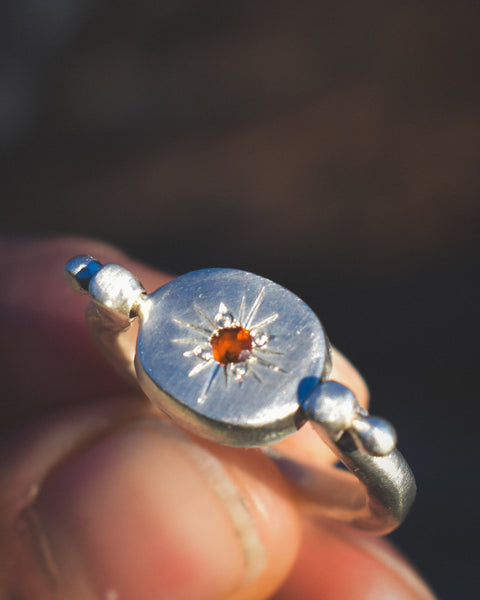 Swivel Ring - Iris Amethyst & Citrine - Size 8