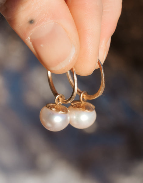Fairy Bell Flower Blossom Hoops