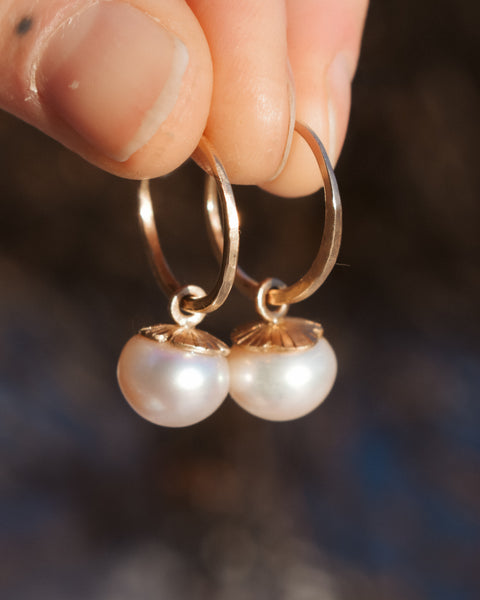 Fairy Bell Flower Blossom Hoops