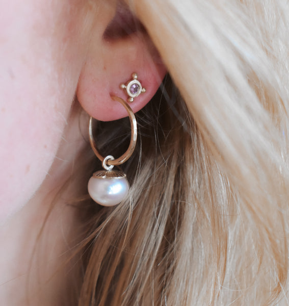 Fairy Bell Flower Blossom Hoops