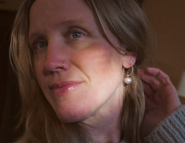 Fairy Bell Flower Blossom Hoops