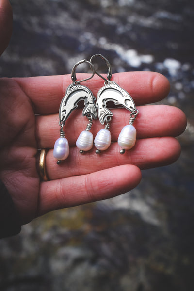 Brookie Danglers - Freshwater Pearls