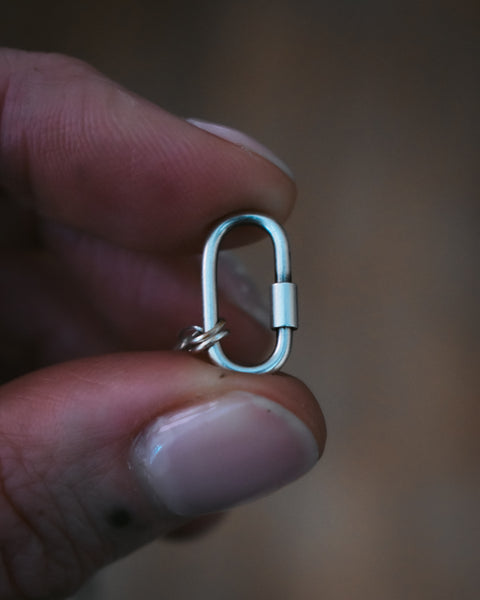 Sterling Silver Threaded Charm Connector - Pre-Order