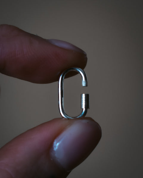 Sterling Silver Threaded Charm Connector - Pre-Order