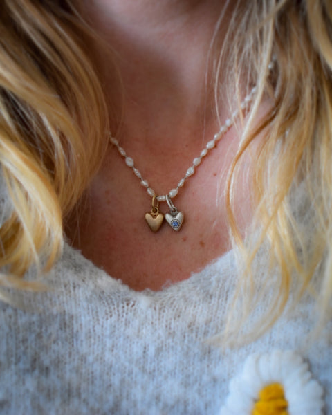 Fine Heart Charms - Solid Gold