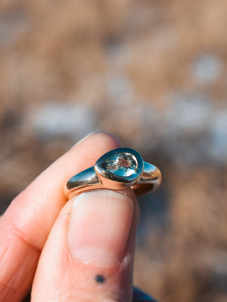 Freyja Solitaire - Pear Sapphire