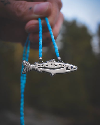 Brookie Necklace - Turquoise & Sapphire