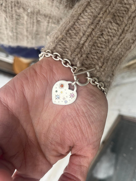 Cosmic Heart Bracelet - Heirloom Revamp