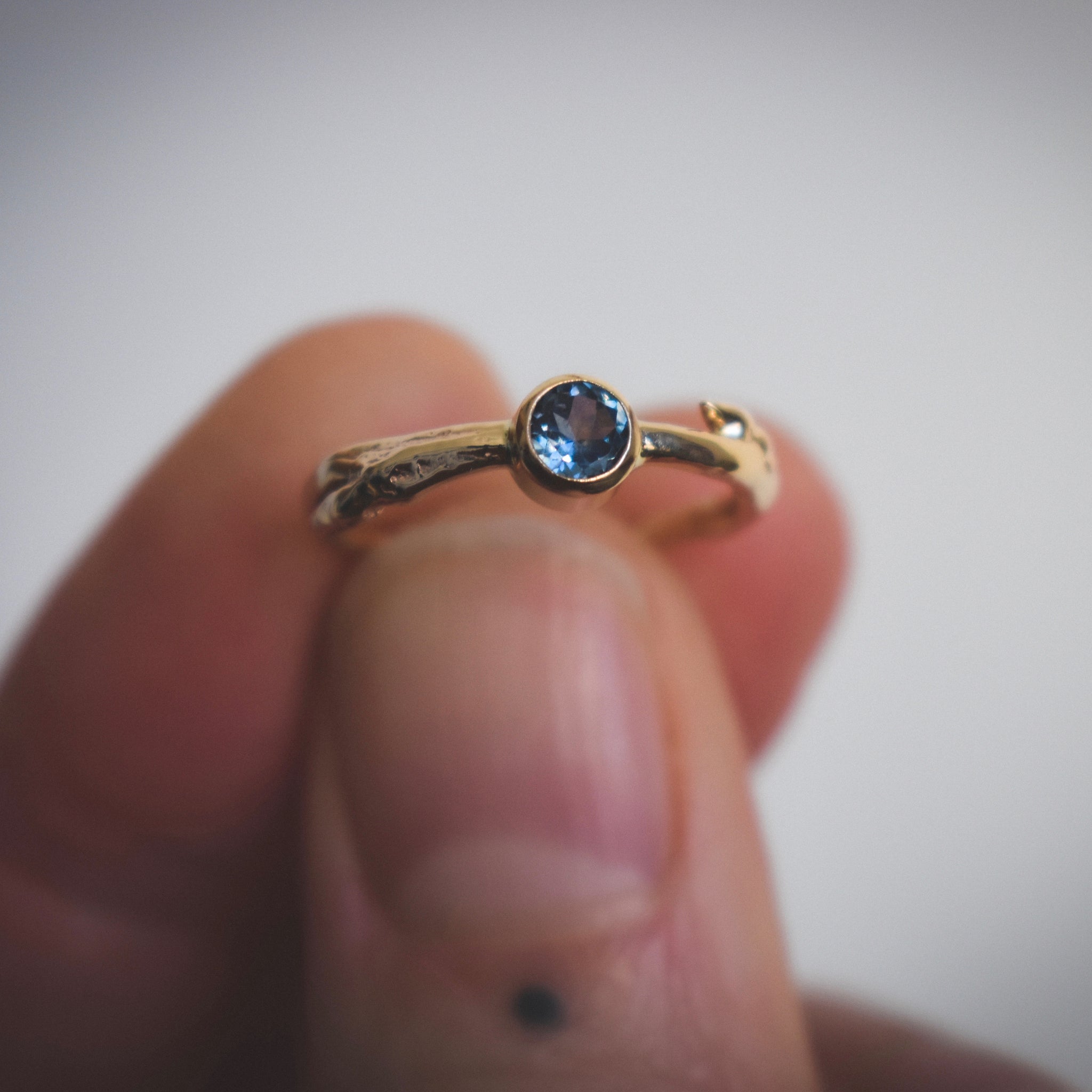 Aspen Twig Ring - Montana Sapphire